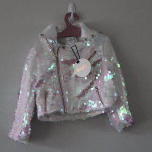 NWT iloveplum sequin nala jacket - size 6Y